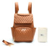 eather Diaper Bag by miss fong(Diamond Brown)