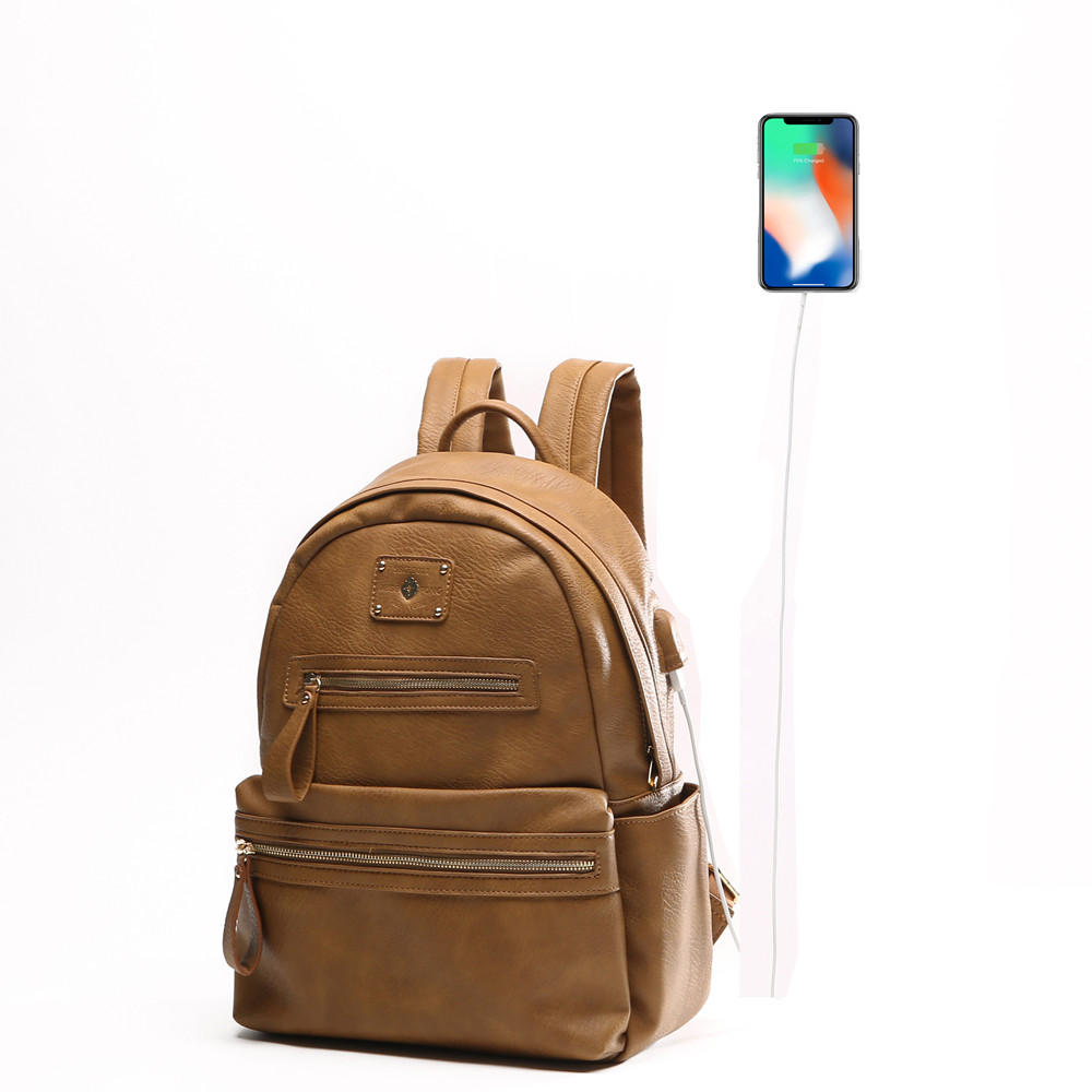 Monopoly Wanna Be Professional Backpack Leather Backpack For Women