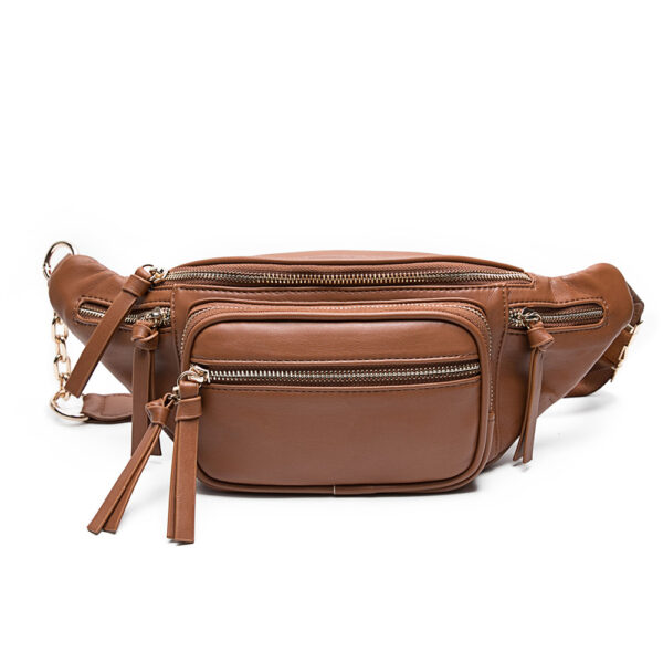 Leather Diaper Bag Backpack Regular (Brown) | Miss Fong