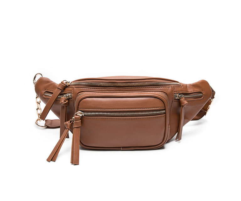 Leather Fanny Pack For Women,Waist Bag,Belt Bag, Bum bag with 9 Pockets ...