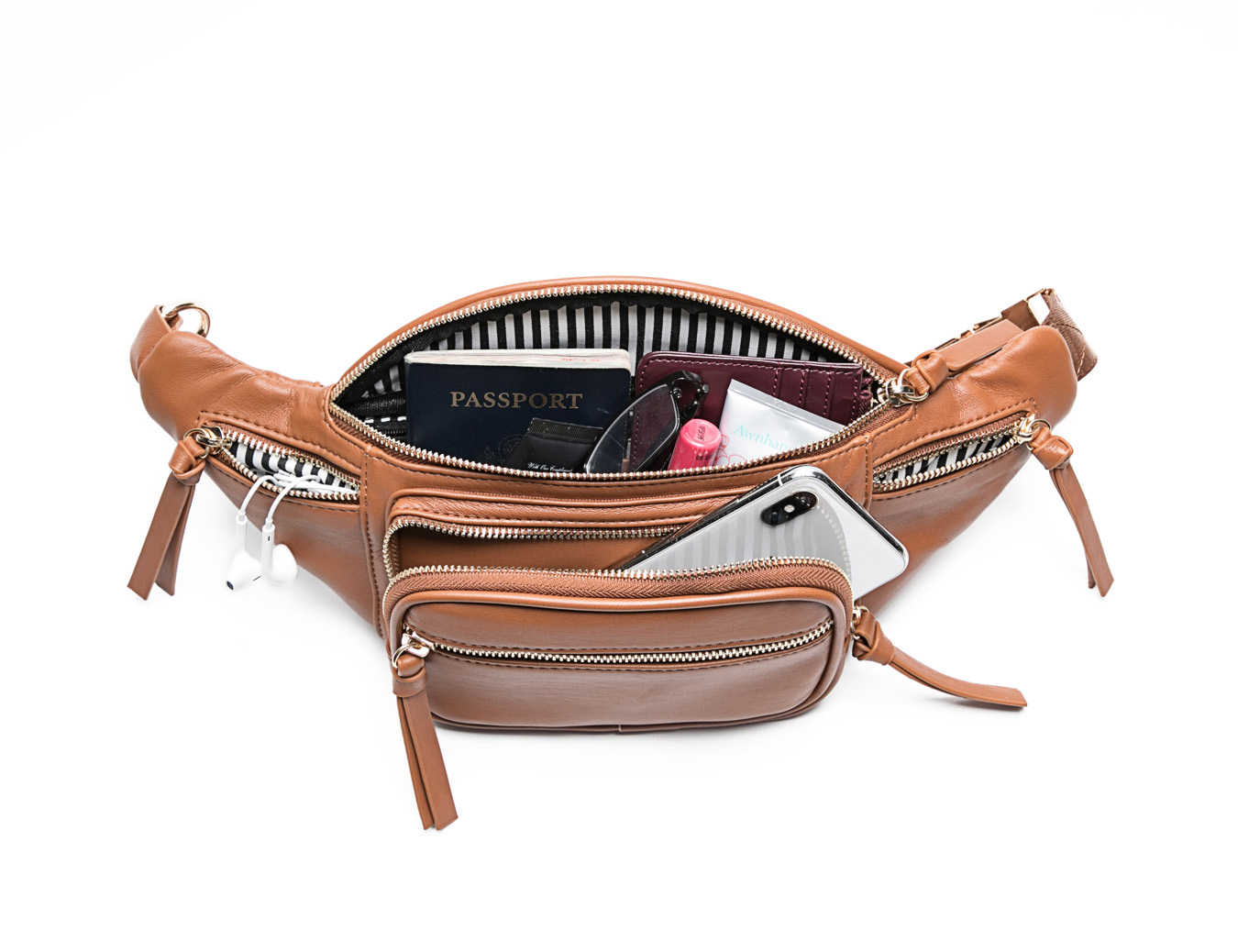 miss fong Leather Fanny pack, Fanny Pack Diaper Bag