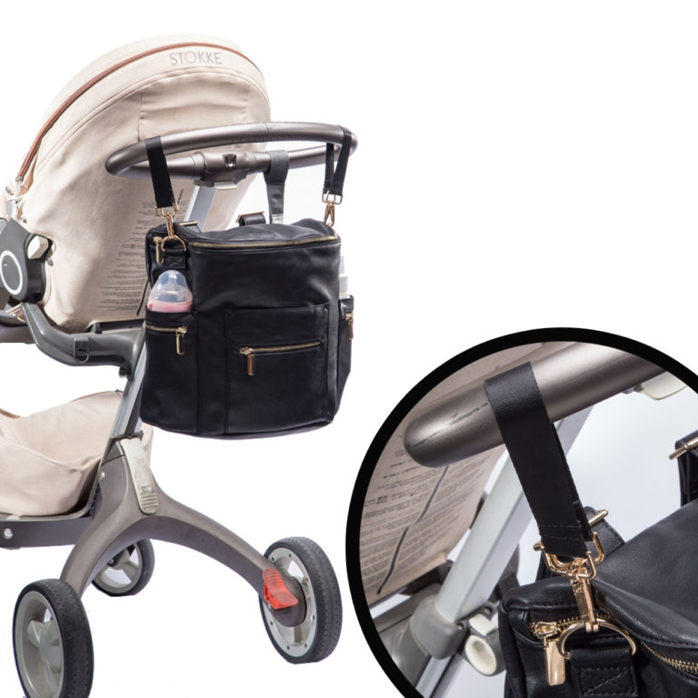 Stroller Straps (Black) for Diaper Bags Buy Stroller Straps for Backpacks