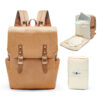 Leather Diaper Bag Backpack by miss fong