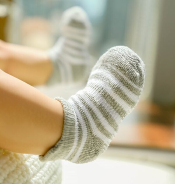 Baby Socks 6 Pairs With Non Slip Grips by Miss Fong Wear