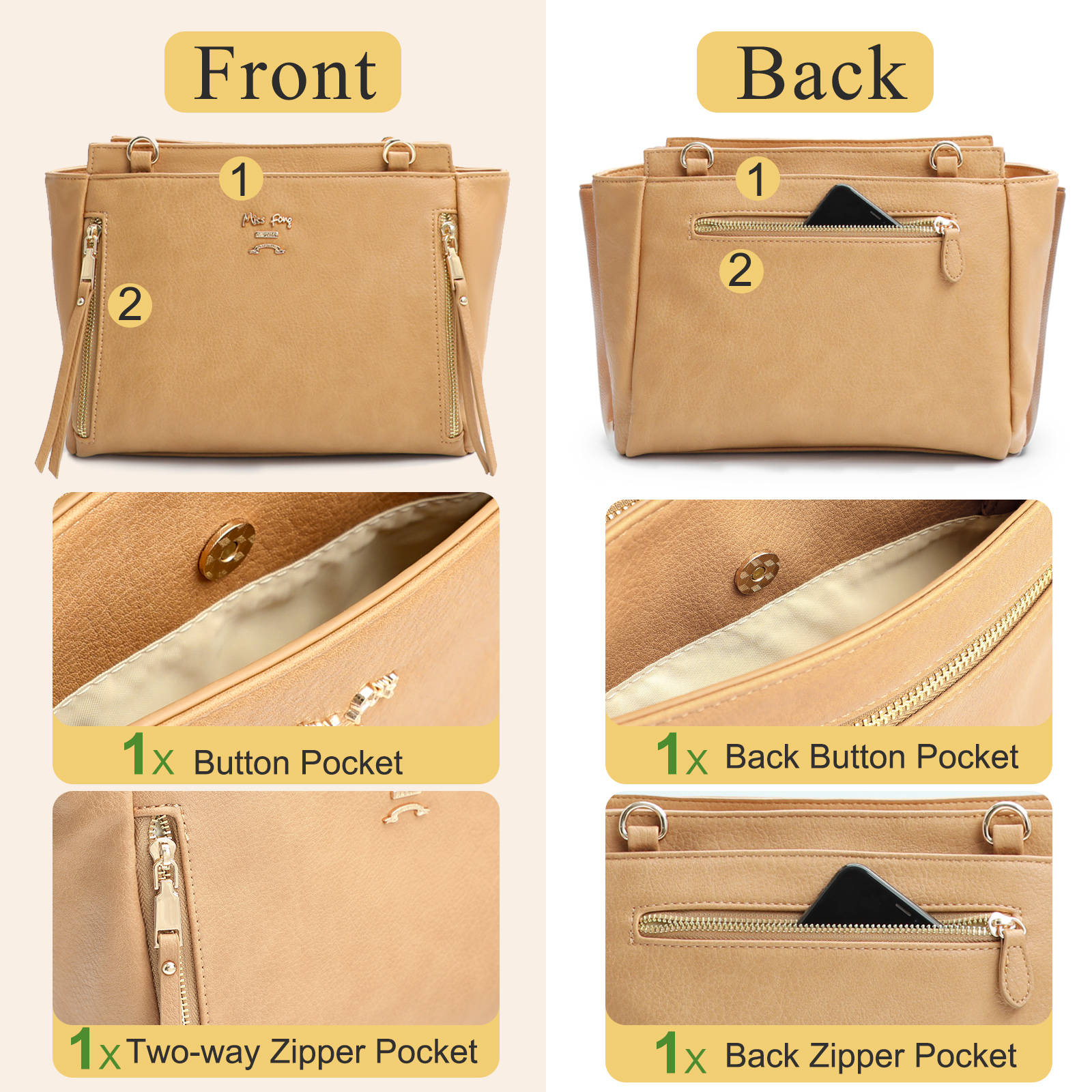 Tempo Backpack Diaper Bag in Brioche – Petunia Pickle Bottom