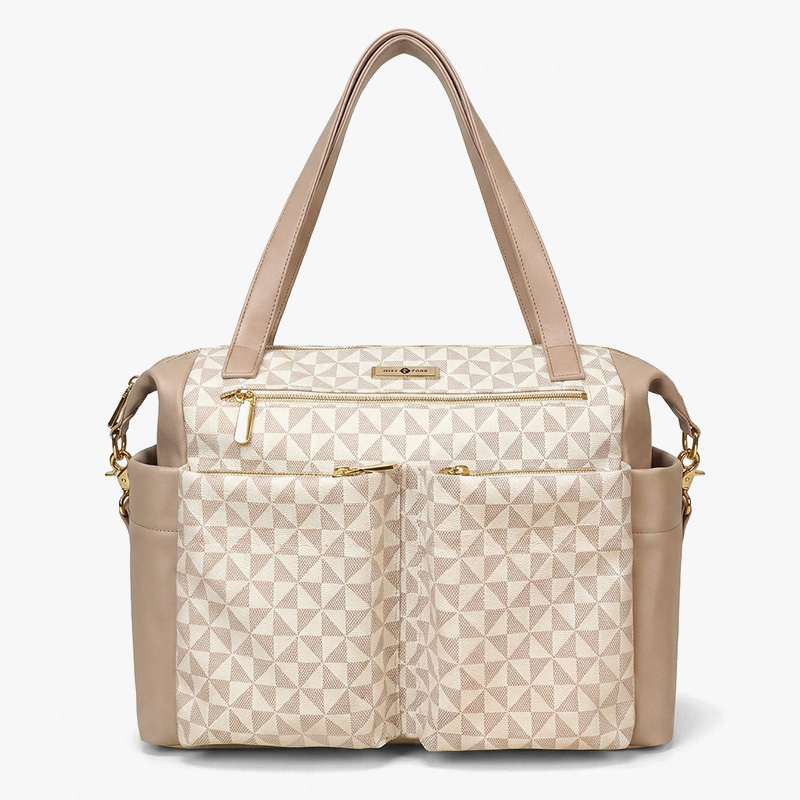 miss fong Diaper Bag Tote Baby Bag Leather Diaper Bag Backpack Large Diaper Tote Bag for girls & boys Diaper Bag Purse with 11 Diaper Bag Organizer,Changing Pad, Stroller Straps,4 Insulated Pockets